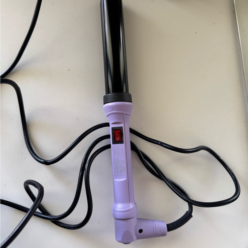 Purple and Black Curling Wand